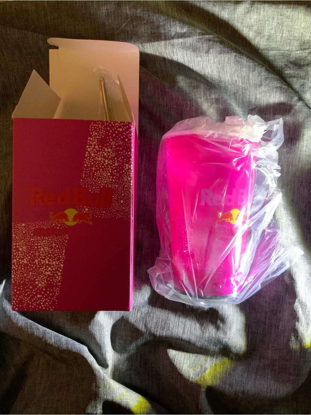 Red Bull Pink light up Tumbler